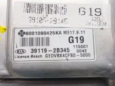 Second-hand car spare part ecu engine control for kia cee'd fastback (ed) 1.4 oem iam references 391192b345  