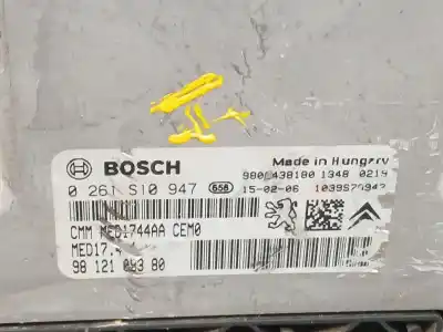 Second-hand car spare part ecu engine control for citroen ds3 (sa_) 1.6 thp 165 oem iam references 9812108380  0261s10947