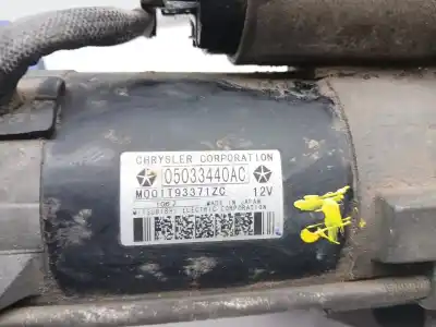 Peça sobressalente para automóvel em segunda mão motor de arranque por dodge caliber 2.0 crd referências oem iam 05033440ac rx033440ac m001t93371zc