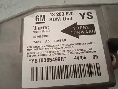 Pezzo di ricambio per auto di seconda mano centralina airbag per opel meriva cosmo riferimenti oem iam 13203620  