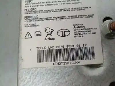 Peça sobressalente para automóvel em segunda mão airbag dianteiro direito por tata indica 1.4 d referências oem iam 267868910117  