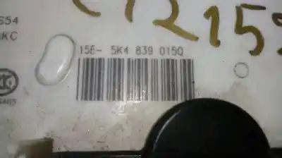 Автозапчастина б/у замок дверей заднього лівого для seat leon (5f1) 1.2 tsi посилання на oem iam 5k4839015q 7 pins 5k4839015q