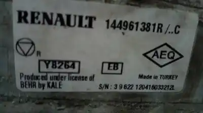 Pezzo di ricambio per auto di seconda mano intercooler per renault captur zen riferimenti oem iam 144961381r 26x22 