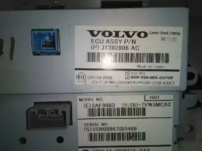 Peça sobressalente para automóvel em segunda mão módulo / sistema de navegação gps por volvo v40 kinetic referências oem iam 31667305aa  