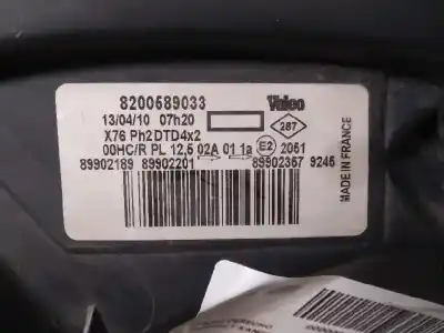 Автозапчасти б/у правая фара за renault kangoo (f/kc0) express campus ссылки oem iam 8200689033  89902367
