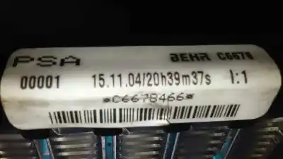 Second-hand car spare part heating / air conditioning radiator for citroen c4 coupe vtr plus oem iam references c6678  c6678466