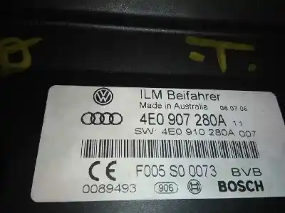 Автозапчастина б/у модуль комфорт для audi a8 d3 (4e2, 4e8) 3.0 tdi quattro посилання на oem iam 4e0907280a  