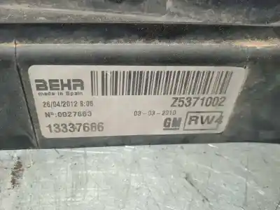 Автозапчасти б/у электрический вентилятор за opel meriva b cosmo ссылки oem iam 13337686  