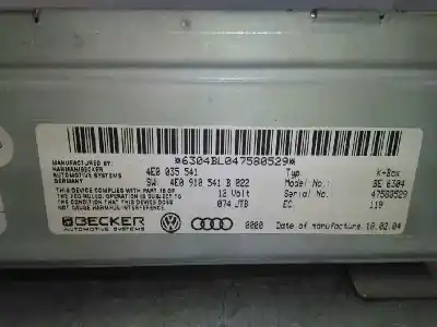 Автозапчастина б/у електронний модуль для audi a8 (4e2) 3.7 quattro посилання на oem iam 4e0035541 4e0910541b 4e0035541