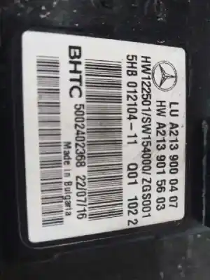 Автозапчасти б/у блок кондиционирования воздуха за mercedes-benz clase e (w213) e 220 d (213.004) ссылки oem iam a2139015603 a2139015603 