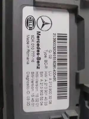 Автозапчастина б/у модуль комфорт для mercedes-benz clase e (w213) e 220 d (213.004) посилання на oem iam a2139014003 a2139025204 a2139014003 