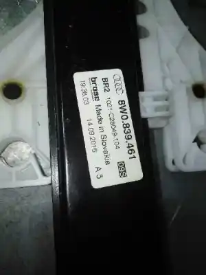Second-hand car spare part rear left window regulator for audi a4 berlina (8w2) sport edition oem iam references 8w0839461  