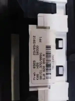 Peça sobressalente para automóvel em segunda mão comando de sofagem (chauffage / ar condicionado)  por seat ibiza iv (6j5, 6p1) 1.2 referências oem iam 6j0820045a  