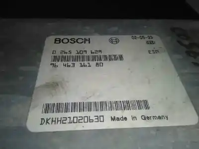 Автозапчастина б/у блок управління abs для peugeot 607 (s1) 2.2 hdi fap cat посилання на oem iam 9646316180 0265109629 