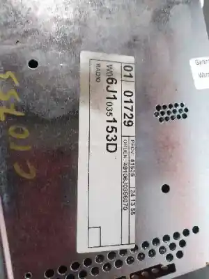 Автозапчастина б/у аудіо система / радіо cd для seat ibiza (6j5) reference посилання на oem iam 6j1035153d  