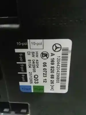 Автозапчасти б/у регулятор стекла переднего правого за mercedes-benz clase a (w169) a 160 cdi (169.006 169.306) ссылки oem iam a1697202879  