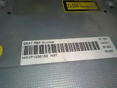İkinci el araba yedek parçası ses sistemi / radyo cd için seat leon (1p1) sport oem iam referansları 1p1035152n  