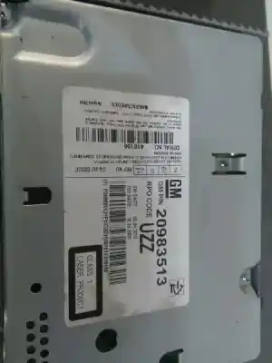 Peça sobressalente para automóvel em segunda mão sistema de áudio / rádio cd por opel astra j lim. enjoy referências oem iam 20983513  