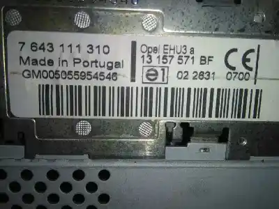 Piesă de schimb auto la mâna a doua sistem audio / cd radio casetofon pentru opel astra h caravan cosmo referințe oem iam  cd 50 