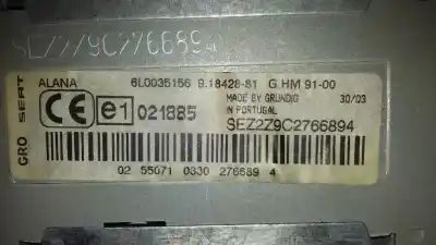 Автозапчастина б/у аудіо система / радіо cd для seat ibiza (6l1) cool посилання на oem iam 6l0035156  
