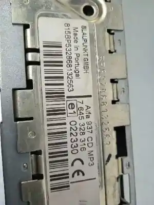 Pezzo di ricambio per auto di seconda mano impianto audio / radio cd per alfa romeo 147 (190) 1.6 16v cat riferimenti oem iam 7645328316 radio cd mp3 7645328316
