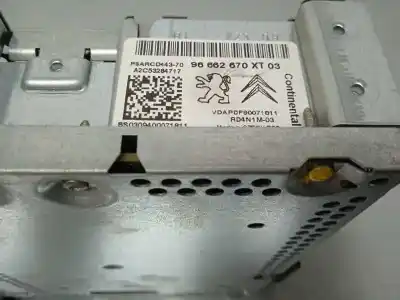 Peça sobressalente para automóvel em segunda mão sistema de áudio / rádio cd por citroen c4 picasso i monospace (ud_) 1.6 hdi referências oem iam 96662670xt  96662670xt