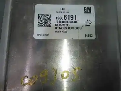 Peça sobressalente para automóvel em segunda mão centralina de motor uce por opel corsa e color edition ecoflex referências oem iam 12666191  12666191