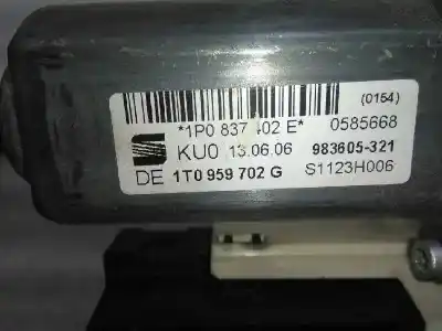Second-hand car spare part right front window motor for seat leon (1p1) 1.6 bivalent - gasolina / gas licuado del petróleo. gpl oem iam references 1t0959702g  1t0959702g