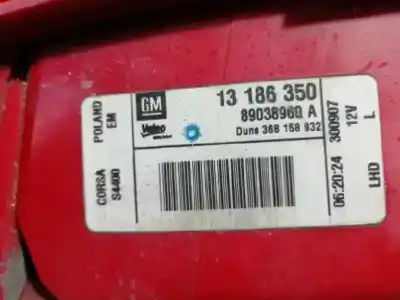 Автозапчасти б/у левый задний фонарь за opel corsa d cosmo ссылки oem iam 13186350 3 p 
