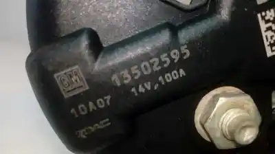 Автозапчастина б/у генератор для opel astra j (p10) 1.6 (68) посилання на oem iam 13502595  100 a