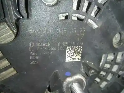 Piesă de schimb auto la mâna a doua alternator pentru mercedes-benz clase gla (w156) 2.1 cdi cat referințe oem iam a0009063322 150a 5 canales a0009063322