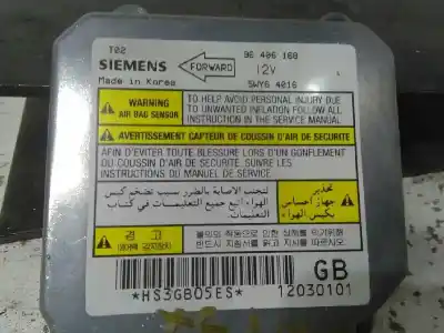Автозапчасти б/у блок управления подушками безопасности за daewoo kalos (klas) 1.2 ссылки oem iam 96406168  