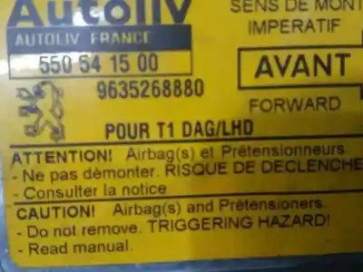 Peça sobressalente para automóvel em segunda mão centralina de airbag por peugeot 206 berlina xr referências oem iam   