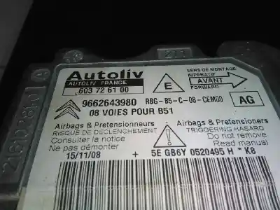 İkinci el araba yedek parçası hava yastigi kontrol ünitesi için citroen c4 berlina * oem iam referansları 9662643980  