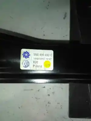 Peça sobressalente para automóvel em segunda mão elevador de vidros traseiro direito por volkswagen tiguan (5n1) advance referências oem iam 5na839462c  
