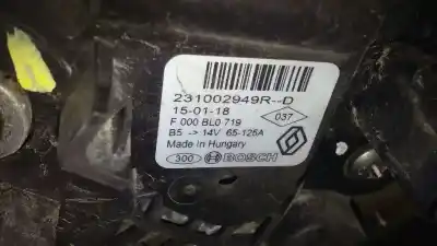 Piesă de schimb auto la mâna a doua alternator pentru dacia dokker stepway referințe oem iam 231002949r 125 a 