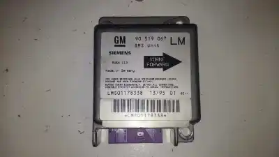 Pezzo di ricambio per auto di seconda mano Centralina Airbag per OPEL ASTRA F BERLINA Básico Riferimenti OEM IAM 90519067LM  