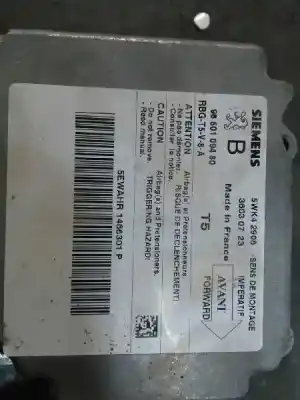 Автозапчастина б/у блок управління подушками безпеки для peugeot 307 (s1) xs посилання на oem iam 9650109480  