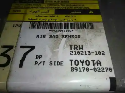 Pièce détachée automobile d'occasion boitier de commande d'airbag pour toyota corolla (e12) 1.6 16v références oem iam 8917002270  210213102