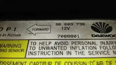 Peça sobressalente para automóvel em segunda mão centralina de airbag por daewoo matiz cd referências oem iam 96603736  