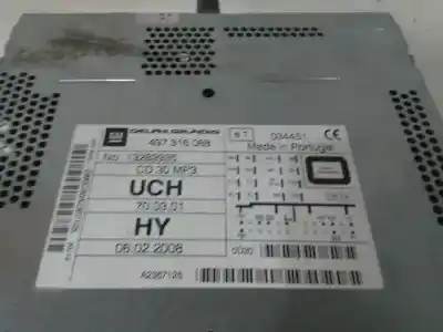 Piesă de schimb auto la mâna a doua sistem audio / cd radio casetofon pentru opel astra h caravan cosmo referințe oem iam 13289935  