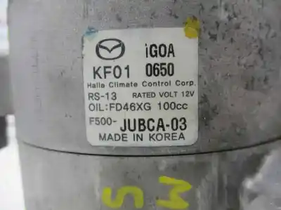 Автозапчастина б/у компресор кондиционера для mazda 3 berlina / sedán (bm/bn) sh посилання на oem iam kf010650  