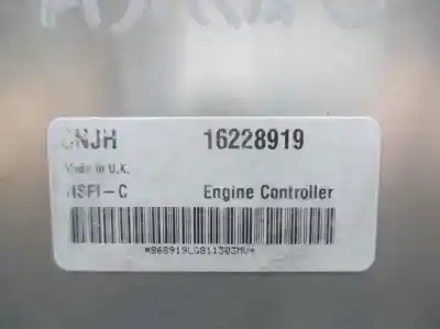 Gebrauchtes Autoersatzteil ecu-motorsteuergerät uce motorsteuergerät zum opel astra g berlina g-z16se oem-iam-referenzen 16228919  