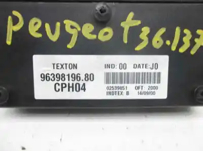 Pièce détachée automobile d'occasion module immobilisateur antidémarrage pour peugeot 306 break boulebard références oem iam 9639819680 cph04 