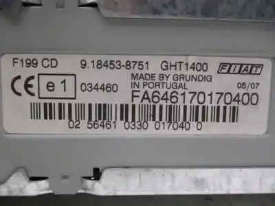 İkinci el araba yedek parçası ses sistemi / radyo cd için fiat grande punto (199) 199a3000 oem iam referansları 735446970  