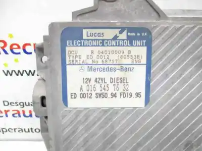 Gebrauchtes Autoersatzteil ecu-motorsteuergerät uce motorsteuergerät zum mercedes-benz clase c (w202) berlina om604910 oem-iam-referenzen a0165457632  