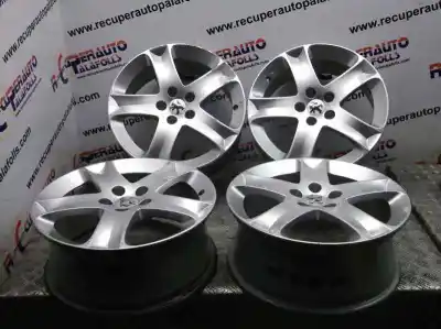 Pièce détachée automobile d'occasion jeu de jantes pour peugeot 407 1.6 hdi fap cat (9hz / dv6ted4) références oem iam   