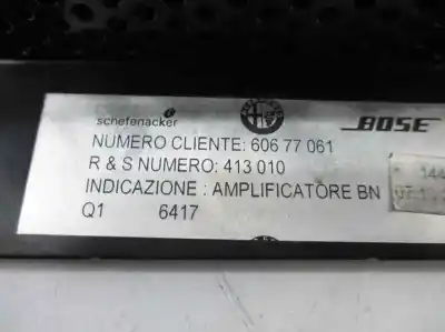 İkinci el araba yedek parçası ses sistemi / radyo cd için alfa romeo 156 (116) 932a000 oem iam referansları 60677061  