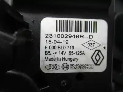 Pezzo di ricambio per auto di seconda mano alternatore per dacia dokker k9k612 riferimenti oem iam 231002949rd  