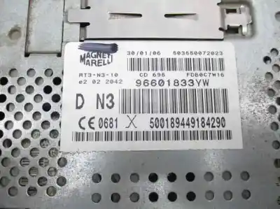 İkinci el araba yedek parçası gps navigasyon sistemi için peugeot 407 2.0 16v hdi fap cat (rhr / dw10bted4) oem iam referansları 96601833yw 9660361080 